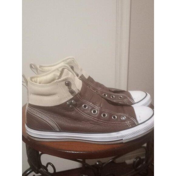 Converse Shoes Mens Size 9 Tan Brown Chuck Taylor All Star Hiker Leather Suede - Picture 1 of 13